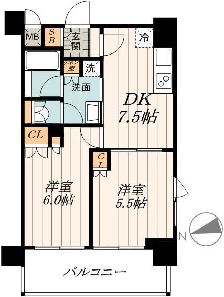 ルーブル阿佐ヶ谷北の物件間取画像