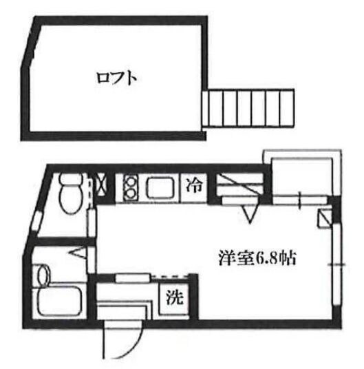 カスティーロ大和町の物件間取画像