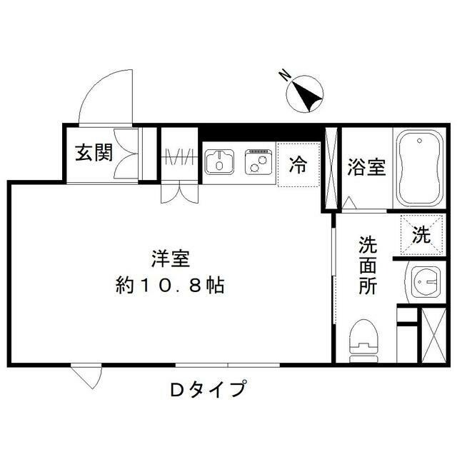 アーバンキューブ三鷹の物件間取画像