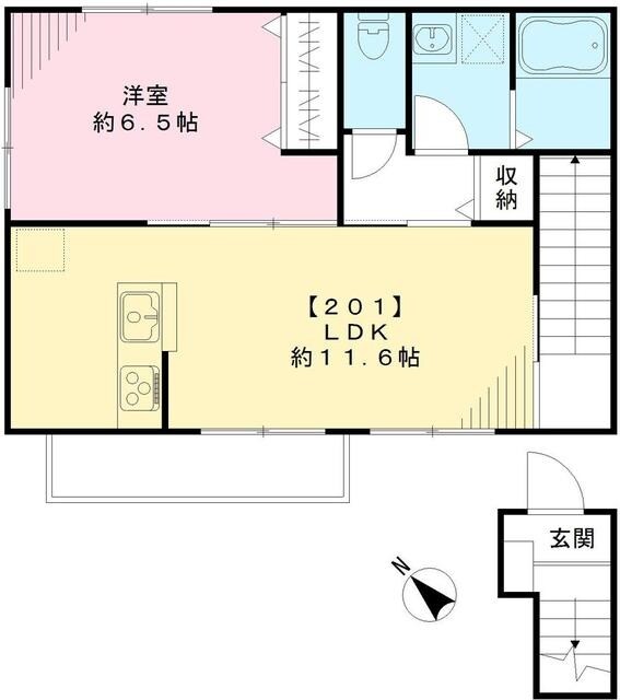 エムズフィカーサの物件間取画像