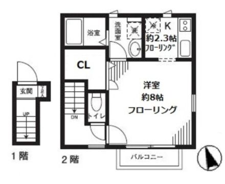 サニータウン武蔵野Ａの物件間取画像