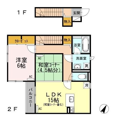 Ｋウィークスの物件間取画像