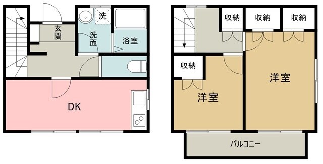 レオパレスヒルサイドテラスの物件間取画像