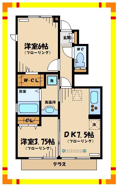 アヴェニールの物件間取画像