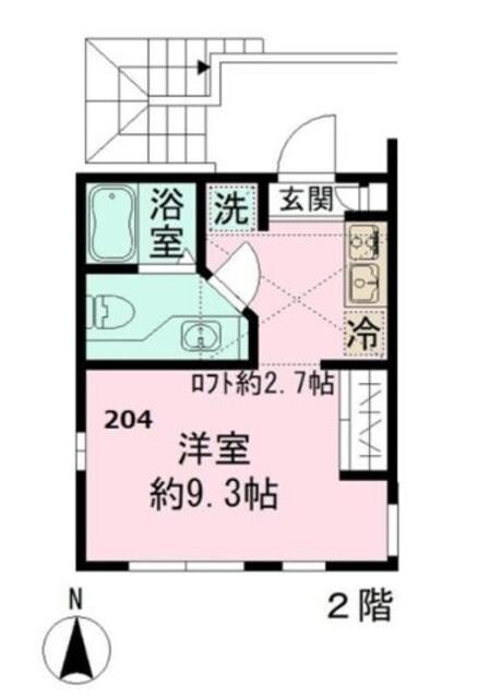 シエルS棟の物件間取画像