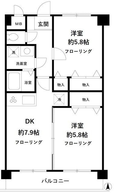 メゾン・ヒロの物件間取画像