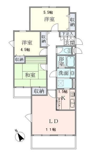 ベル富士見丘の物件間取画像