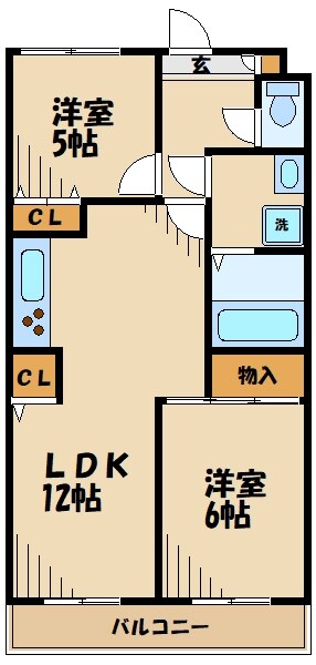 ヴェルジュ多摩川の物件間取画像