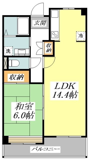 コーポレート連雀１号棟の物件間取画像