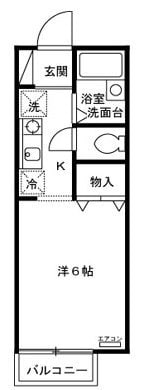 ドルフ北烏山Ｂ棟の物件間取画像