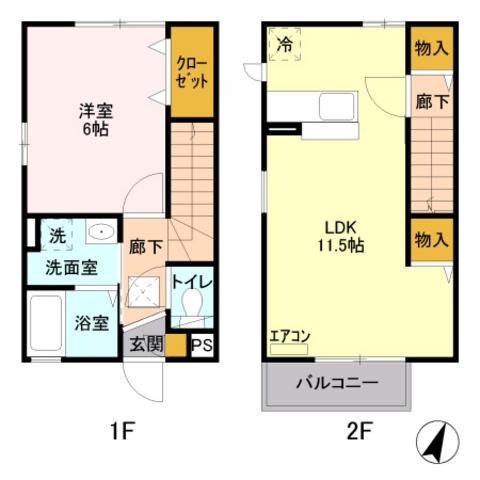 カメリアハウスの物件間取画像