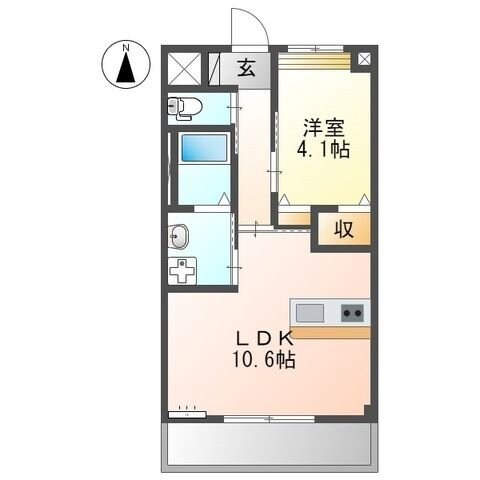 グランドパレス２の物件間取画像