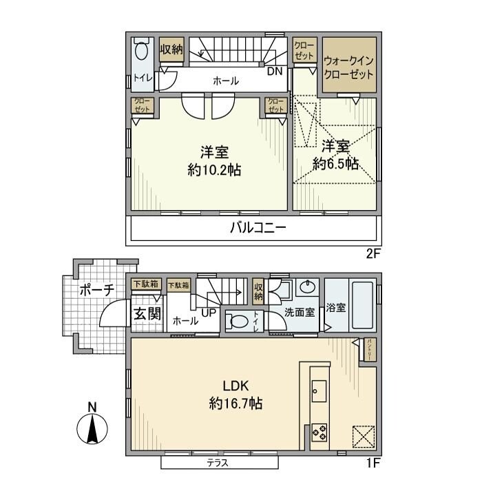 上連雀9丁目戸建の物件間取画像