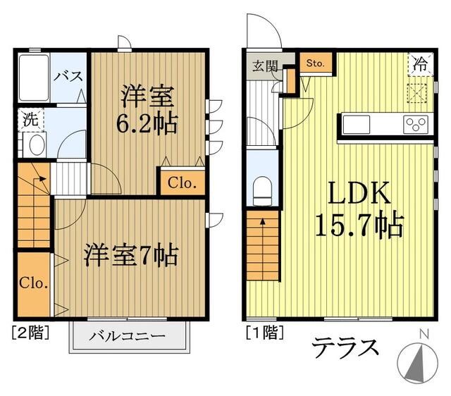 スカイハイツ　の物件間取画像