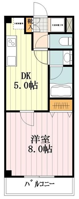 サンティール三鷹サウスウイングの物件間取画像