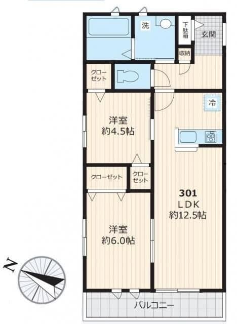 グレイス芝久保の物件間取画像