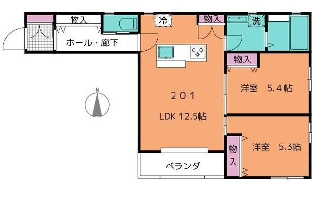 フェリーチェの物件間取画像