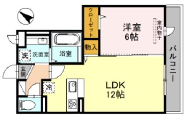 CRESCENTE経堂　壱番館の物件間取画像