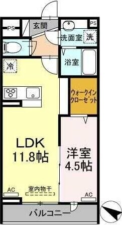 アヴァンス北烏山の物件間取画像