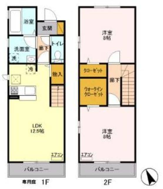 フルール武蔵野の物件間取画像