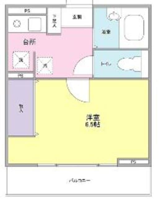 宮前パールハイツＡの物件間取画像