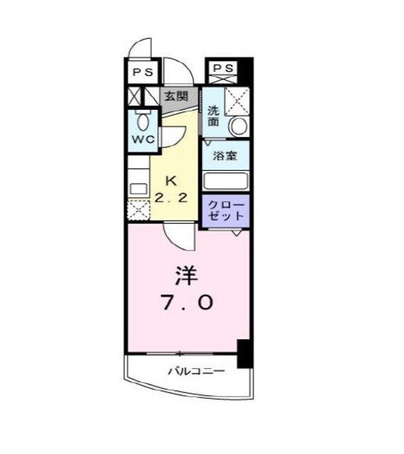 東峰マンションの物件間取画像