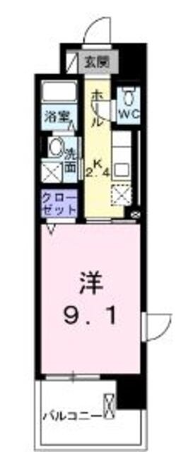 プラウディア多摩川の物件間取画像