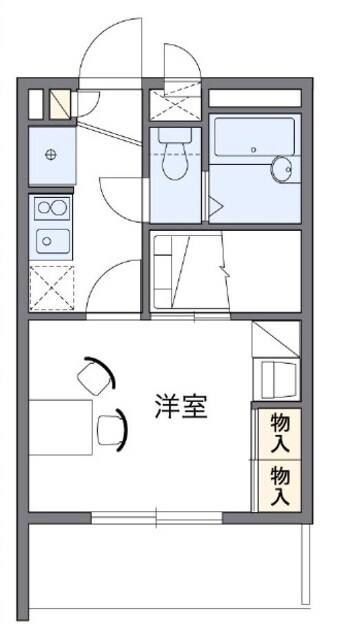 レオパレスフィオーレ石神井台の物件間取画像