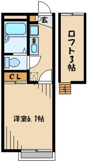 レオパレス旭IIの物件間取画像