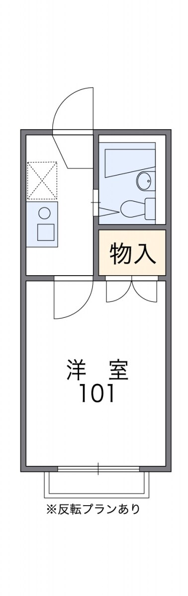 レオパレスビレッジ光が丘参番館の物件間取画像