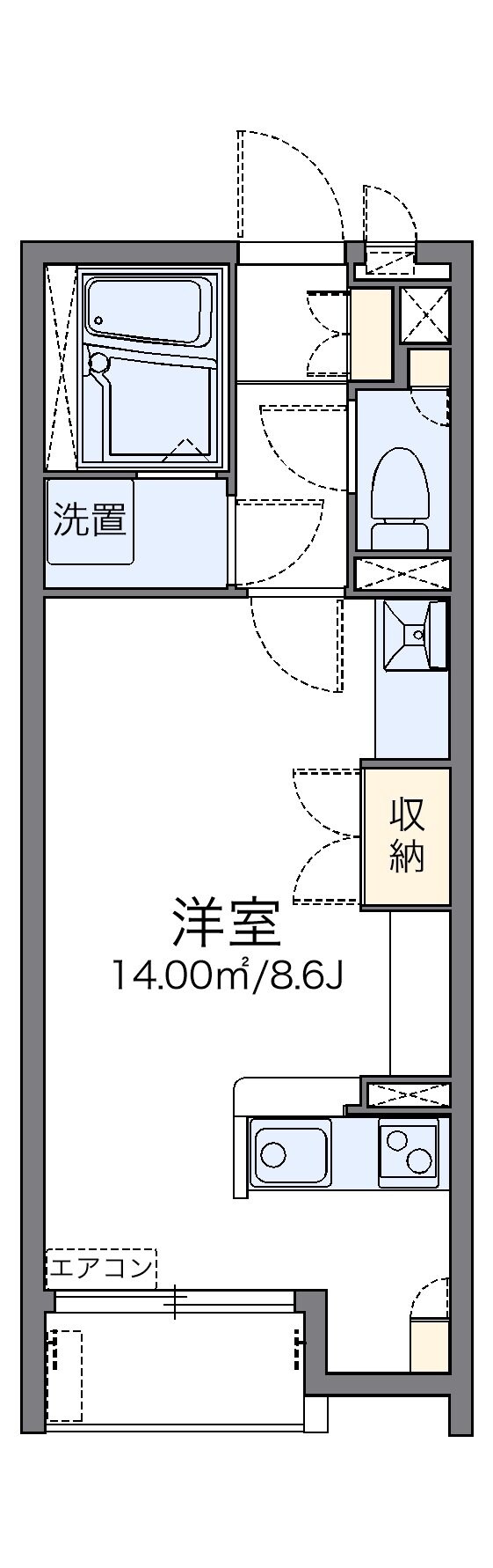 レオネクストジャルダンの物件間取画像