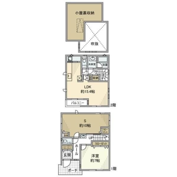 鷺宮戸建の物件間取画像