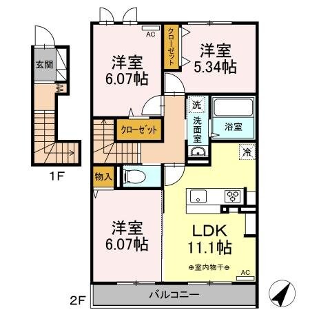 コンフォートの物件間取画像