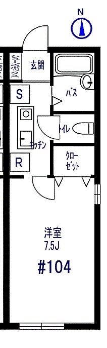 パル中村の物件間取画像