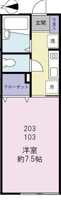 グランシェーヌの物件間取画像