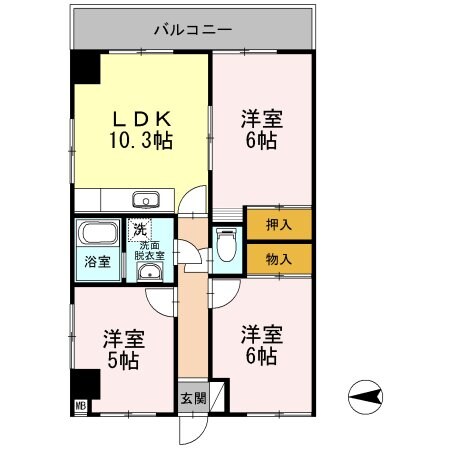 フリーダム光が丘IIの物件間取画像