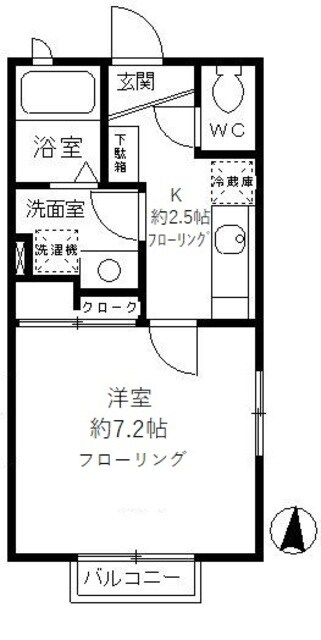 シャルマンウエストの物件間取画像