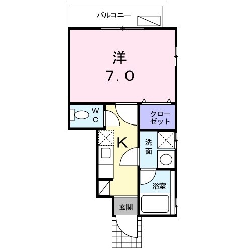 けんたく三生の物件間取画像