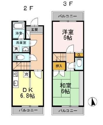 パークヴィラかたくりの丘の物件間取画像