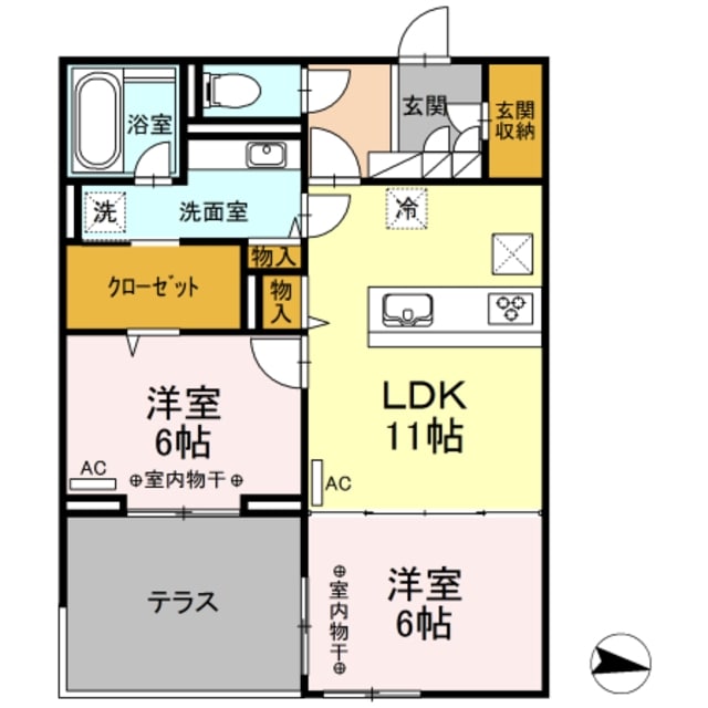 マーキュリーグラシアの物件間取画像