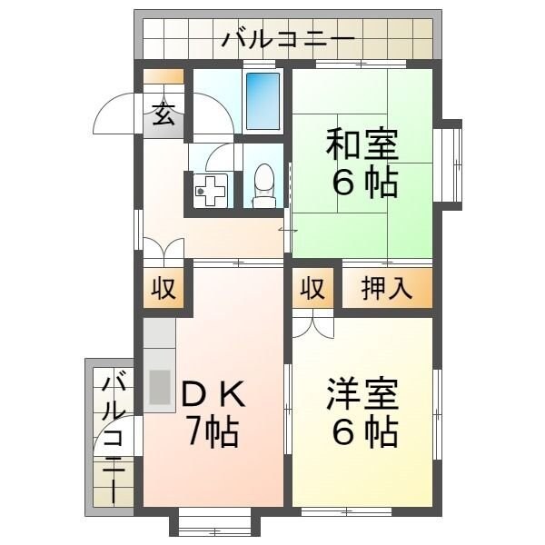 シェランジュの物件間取画像