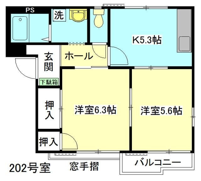 ハイツ桜台Ｂ棟の物件間取画像