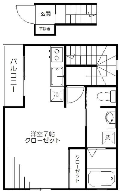 クレセールの物件間取画像