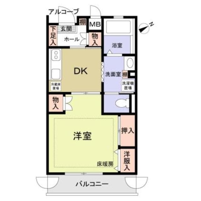 こもれび滝山の物件間取画像