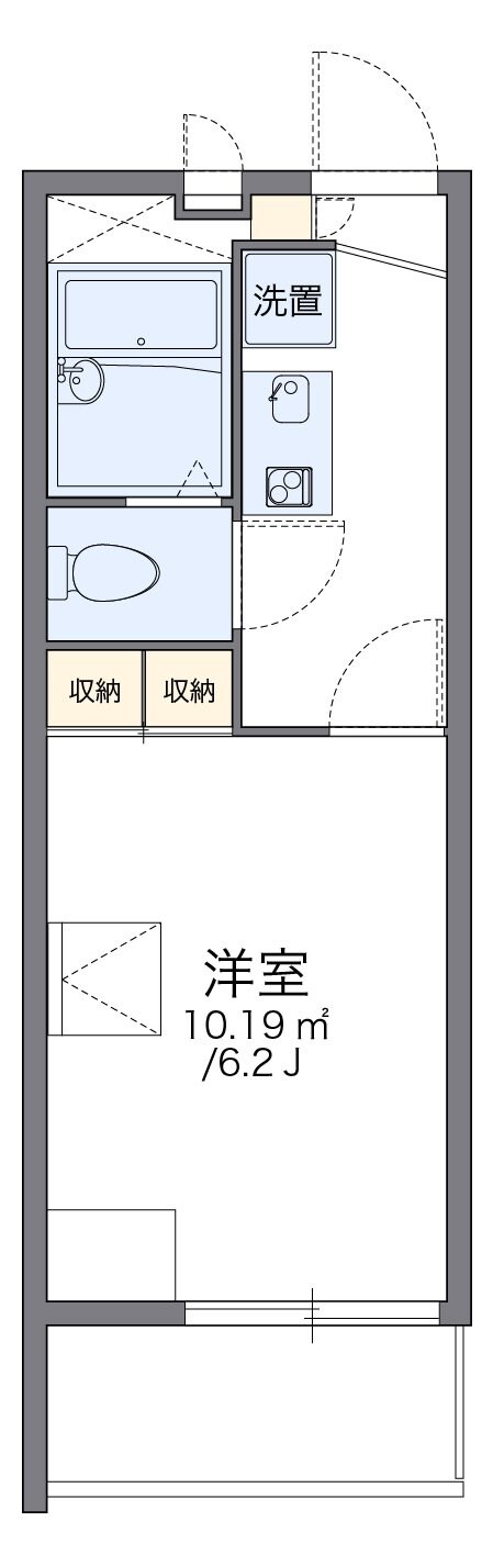 レオパレスピースアベニューの物件間取画像