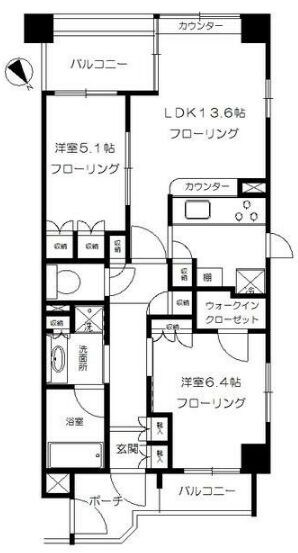 シンフォニーアンダンテ荻窪の物件間取画像