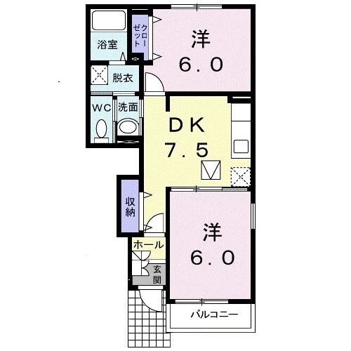 サニーエレガンスの物件間取画像