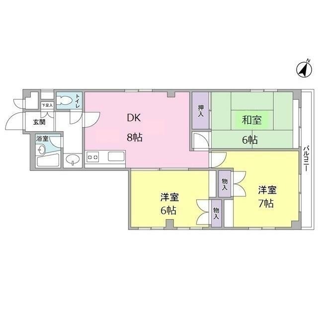 ＷＥＳＴ壱番館の物件間取画像