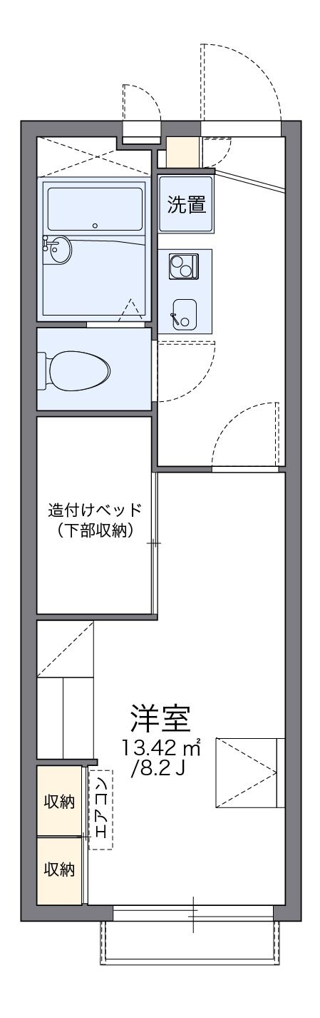 レオパレスはなみずきの物件間取画像