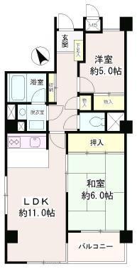 パステル中野の物件間取画像